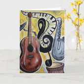 『All the Jazz Greeting Card』 カード (黄色い花)