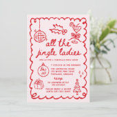 All the Jingle Ladies Girls Night Christmas Party 招待状 (スタンド正面)