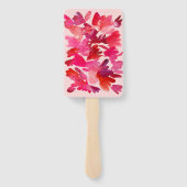 All the Love Water color Pink Red ハンドファン (裏面)