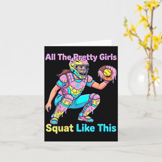 All The Pretty Girls Squat Like This Ice Cream Sof カード (黄色い花)