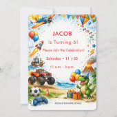 All the Thing I love Childs Birthday 招待状 (正面)