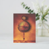 All the time in the World Steampunk Clock Globe ポストカード (スタンド正面)