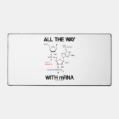 All The Way With mRNA Messenger RNA Molecular Bio デスクマット (正面)