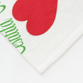 All the World, Many languages for Merry Christmas フリースブランケット (角)