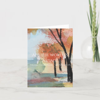 All The World's Aステージ引用文秋カード サンキューカード