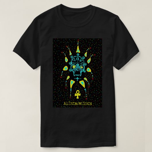All Them Witches Atw Colourful Skull Tシャツ (デザイン正面)