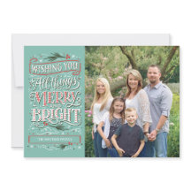 All Things メリー and Bright Christmas Photo Card