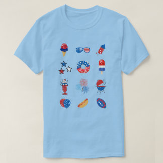 All Things America in Red, White & Blue for 7月4日 Tシャツ
