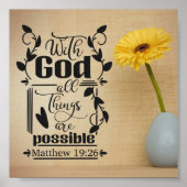All Things Are Possible | Matthew 19:26 ポスター (正面)