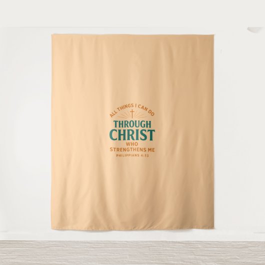 All things I can do through Christ who strengthens タペストリー (正面)