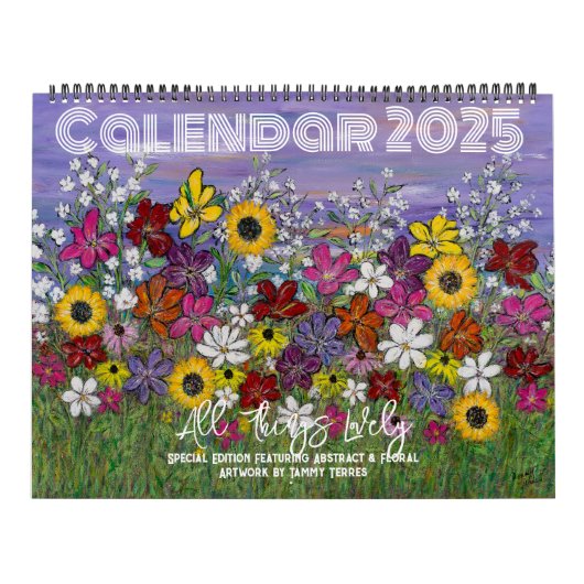 All Things Lovely - 2025アートカレンダー カレンダー (カバー)