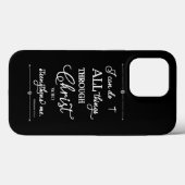 All Things Through Christ - Philippians 4:13 Case-Mate iPhoneケース (裏面 (横))