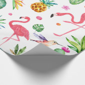 All Things Tropical Flowers Plants & Birds ラッピングペーパー (角)
