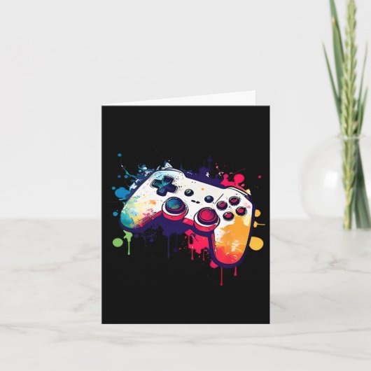 All Things Video Game Controller Gamer Boys Me カード (正面)