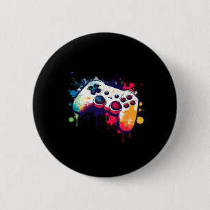 All Things Video Game Controller Gamer Boys Me 缶バッジ