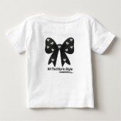 All Tied Up In Style – Chic Minimalist Bow T-Shirt ベビーTシャツ (裏面)