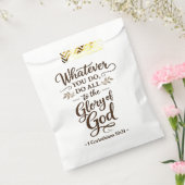 All to the Glory of God Scripture  フェイバーバッグ (封をした状態)