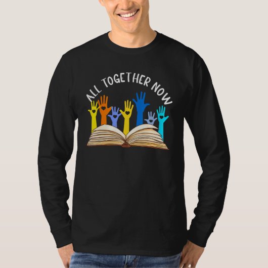 All Together Now Summer Reading 2023 Hand Up Book Tシャツ (正面)