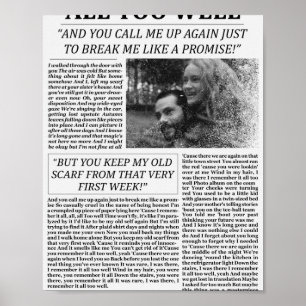 All Too Well Newspaper  ポスター