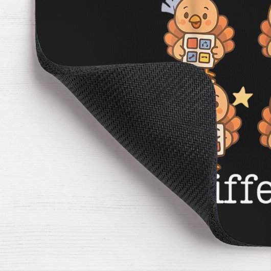 All Turkeys Communicate Differently Thanksgiving A マウスパッド (コーナー)