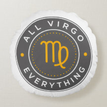 All Virgo Everything オフィシャルロゴ ラウンドピロー