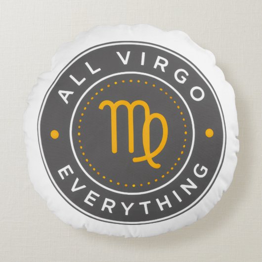 All Virgo Everything オフィシャルロゴ ラウンドピロー (正面)