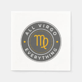 All Virgo Everything 公式ロゴ カクテルナプキン スタンダードカクテルナプキン