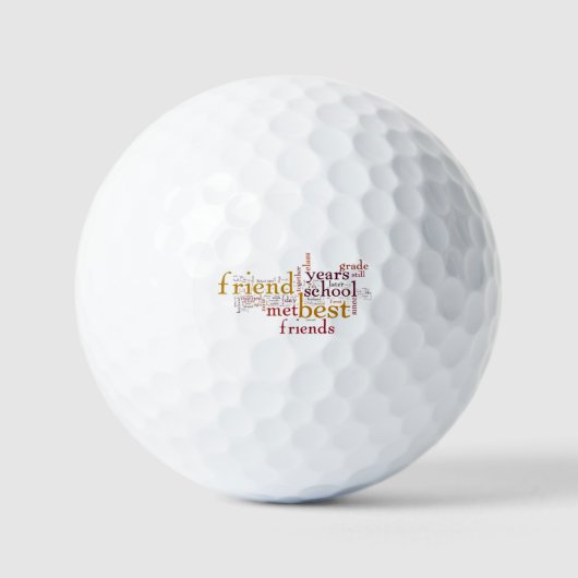 **ALL WAYS TO SAY FRIEND** GOLF BALL ゴルフボール (正面)