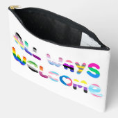 All Ways Welcome LGBTQIA+包括同性愛者プライド アクセサリーポーチ (見開き)