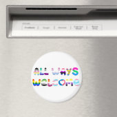 All Ways Welcome LGBTQIA+包括同性愛者プライド マグネット (インサイチュ (食洗機))