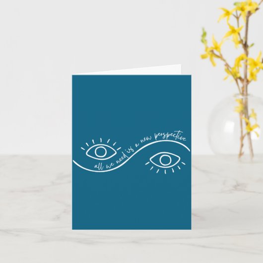 All We Need Is A New Perspective Optometry Future  カード (黄色い花)