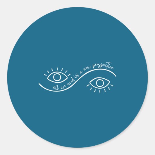 All We Need Is A New Perspective Optometry Future  ラウンドシール (正面)