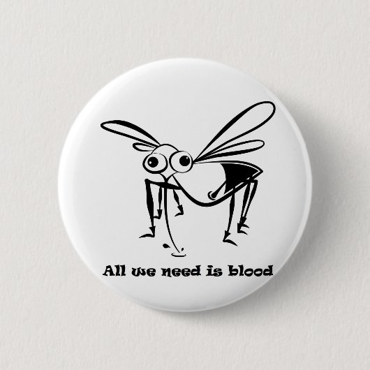all we need is blood 缶バッジ (正面)