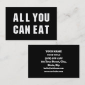 ALL YOU CAN EAT 名刺 (正面/裏面)