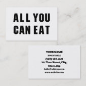 ALL YOU CAN EAT 名刺 (正面/裏面)