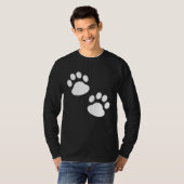 All you need is a dog and a lake with paw prints tシャツ (正面フル)