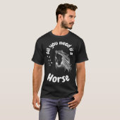 All you need is a horse girls riding horses tシャツ (正面フル)