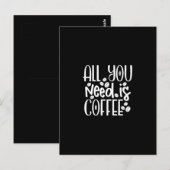 all you need is coffee ポストカード (正面/裏面)