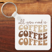 All you need is coffee coffee coffee Keychain キーホルダー (正面)
