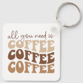 All you need is coffee coffee coffee Keychain キーホルダー (裏面)