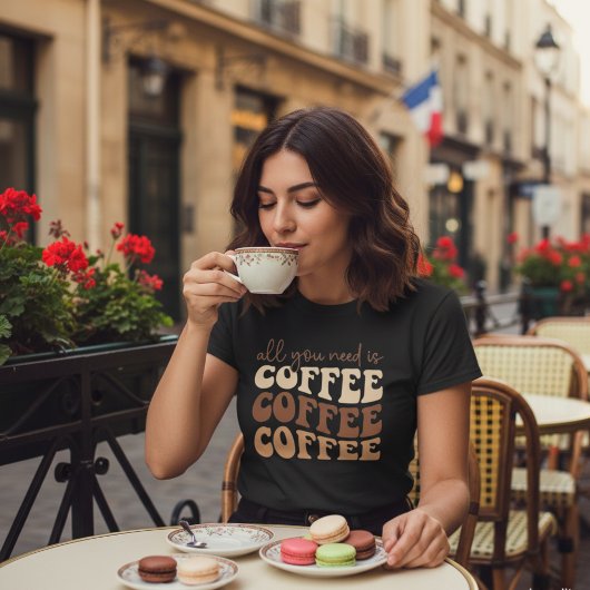 All you need is coffee.  tシャツ