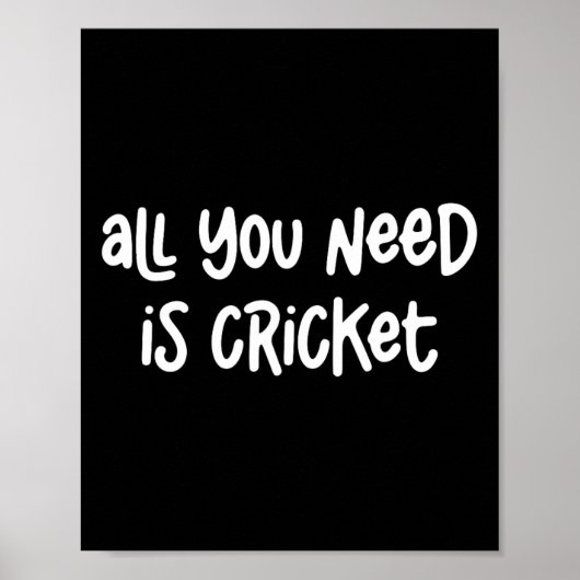 All You Need Is Cricket  ポスター (正面)