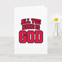All you need is God