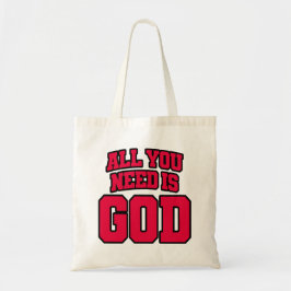 All you need is God トートバッグ