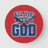 All you need is God ラウンド壁時計 (正面)