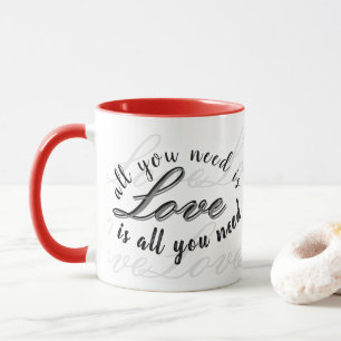 "All You Need Is Love" かわいいギフト マグカップ