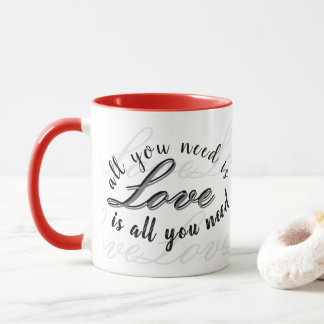 "All You Need Is Love" かわいいギフト マグカップ