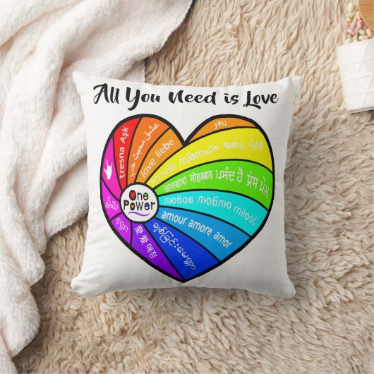 All You Need is Love クッション (ブランケット)