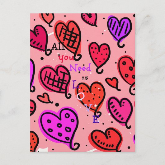 All You Need is Love ポストカード (正面)