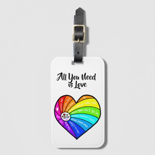 All You Need is Love ラゲッジタグ (正面縦)